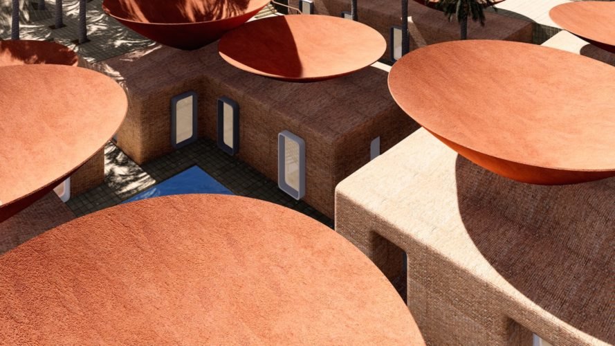 Concave Roof by BMDesign Studios, rainwater collection roof designs, Concave Roof for collecting rainwater, double roof system for rainwater harvesting, natural cooling roofs