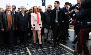 Ségolène Royal inaugurates the solar panel road