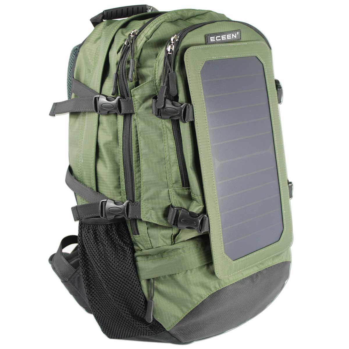 Solar Powered Backpack USB Charging Bag